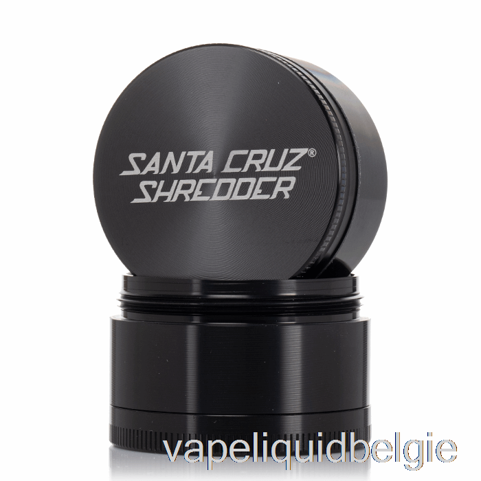 Vape België Santa Cruz Shredder 2,2inch Medium 4-delige Grinder Zwart (53mm)